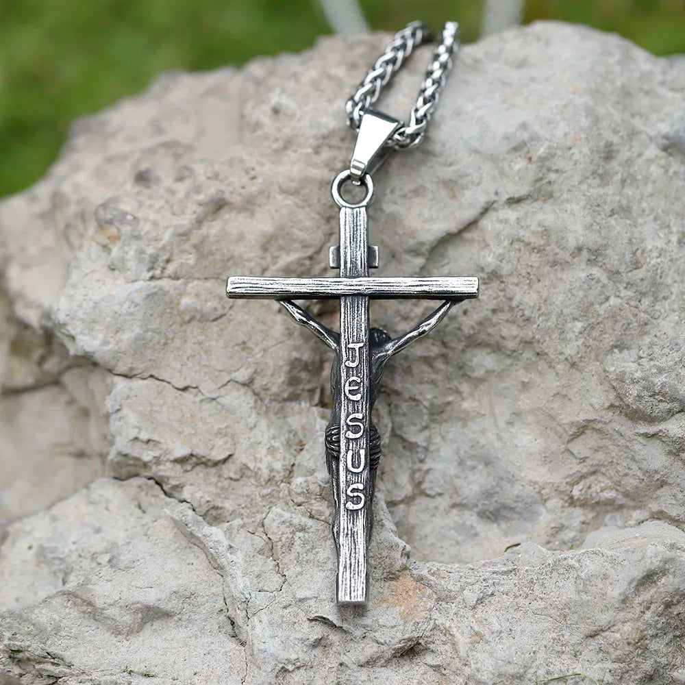 INRI Jesus Crucifix Necklace