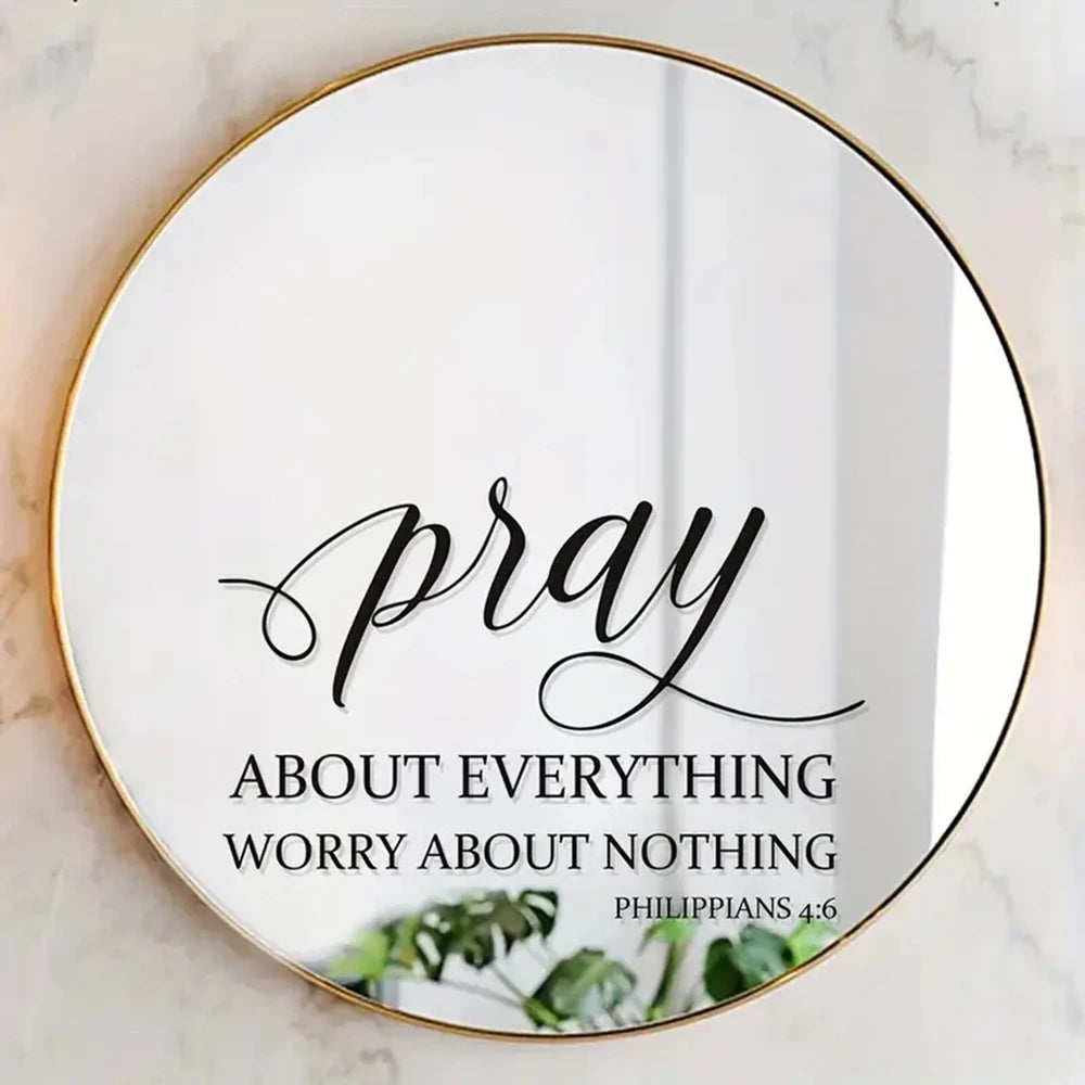 Pray About Everything Scripture Wall Sticker