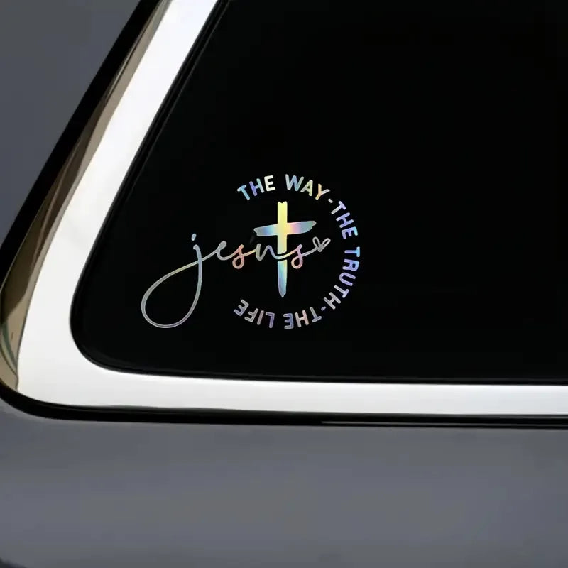 Jesus The Way The Truth The Life Car Sticker