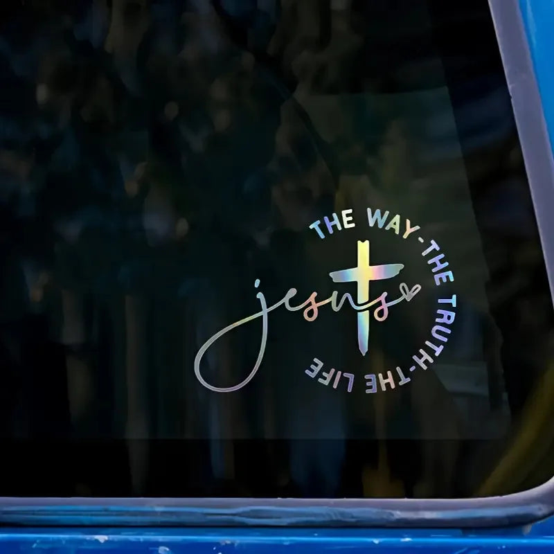Jesus The Way The Truth The Life Car Sticker