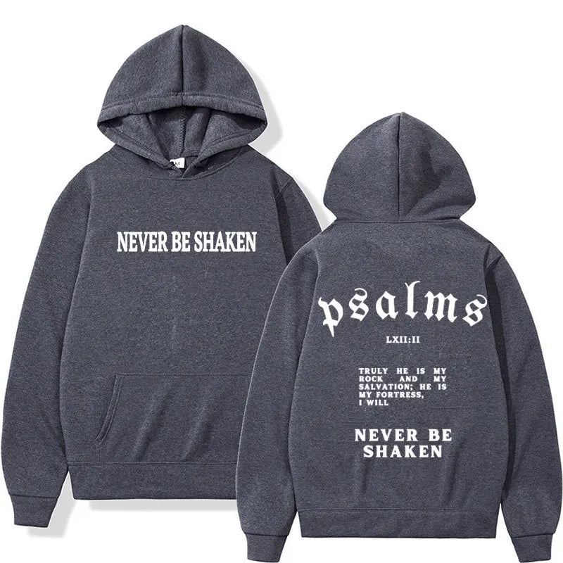 Never Be Shaken Psalms Hoodie Collection
