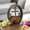 He Is Risen 3D Wooden Open Tomb Decor