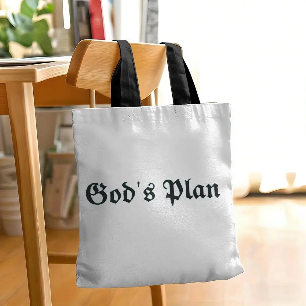 GOD'S PLAN Canvas Tote Bag Collection