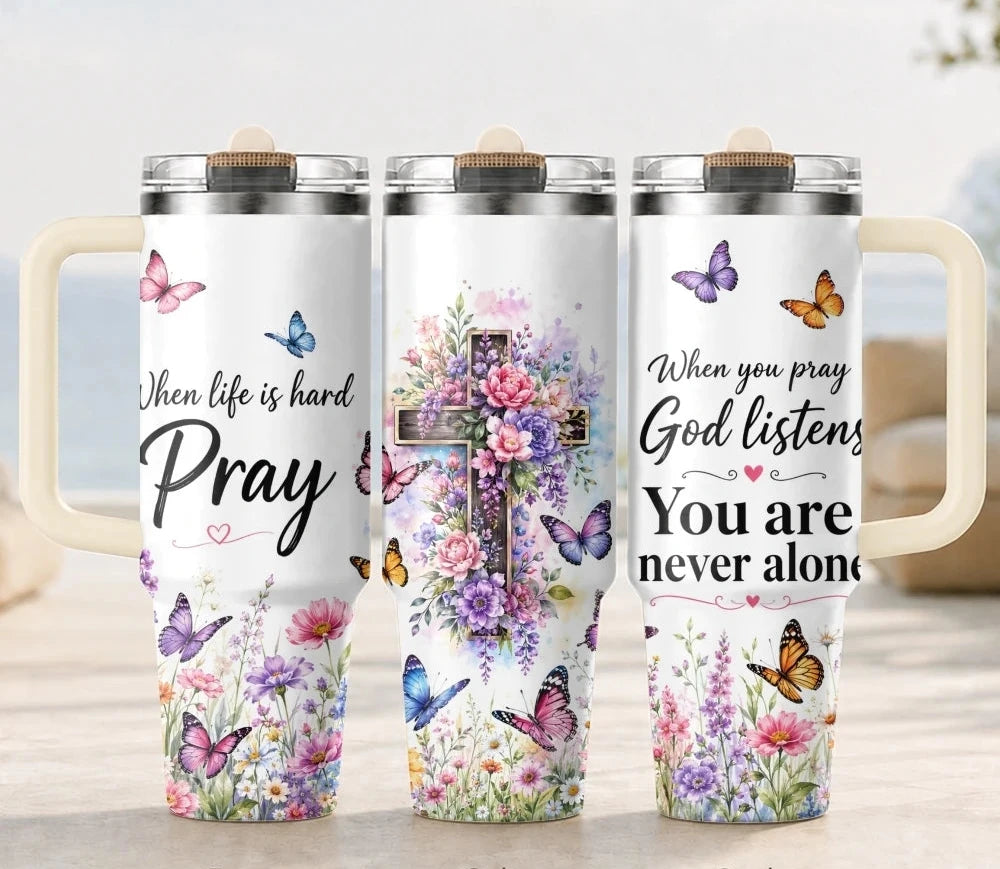 Floral Cross Insulated Tumbler Collection