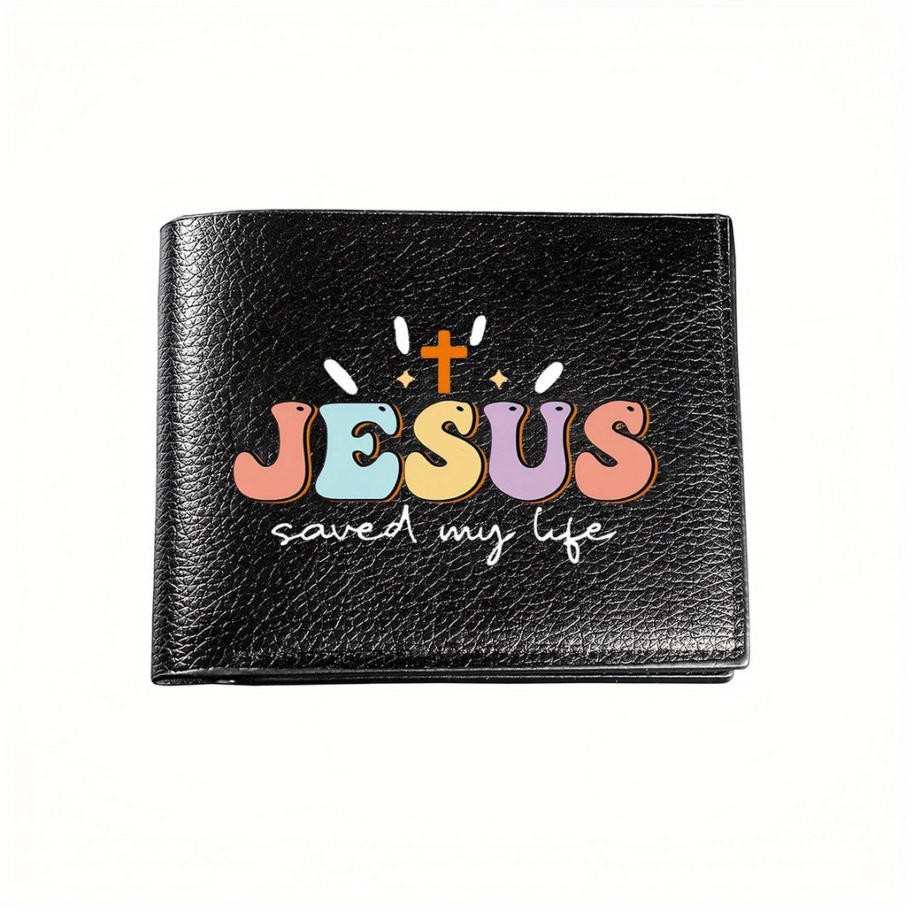 Jesus Saved My Life Pastel Retro Wallet