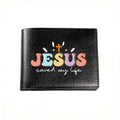 Jesus Saved My Life Pastel Retro Wallet