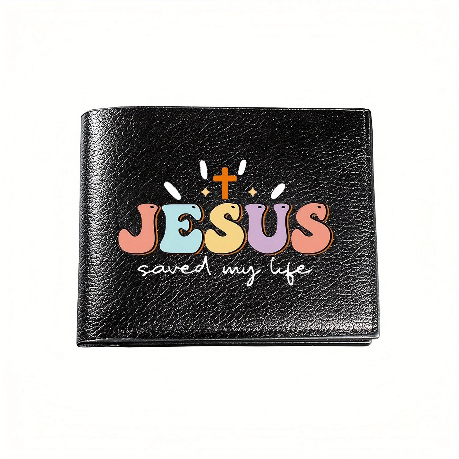 Jesus Saved My Life Pastel Retro Wallet