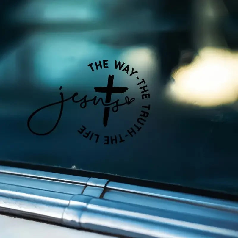 Jesus The Way The Truth The Life Car Sticker