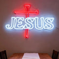 Jesus Nail Cross Neon Light Sign