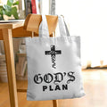 GOD'S PLAN Canvas Tote Bag Collection