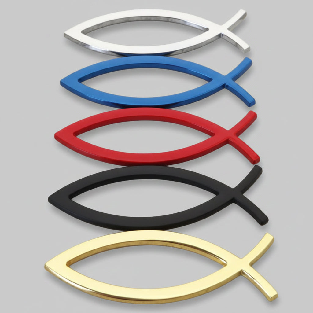 Ichthys Fish 3D Metal Car Emblem
