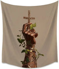 Hand Holding Cross Tapestry