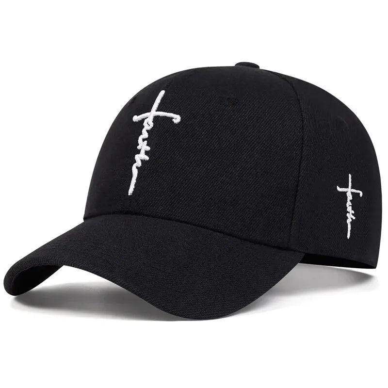 Faith Cross Embroidered Cap Collection
