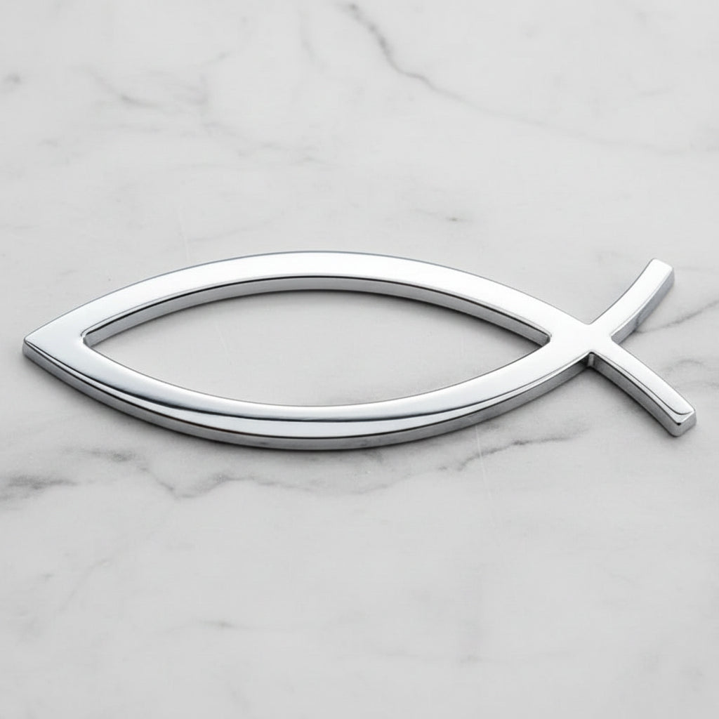 Ichthys Fish 3D Metal Car Emblem