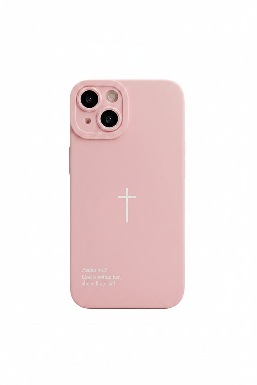 God is Within Her Cross iPhone Case