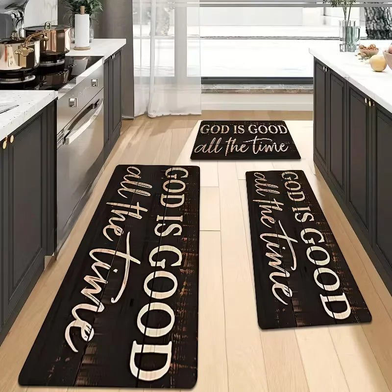 God Is Good All the Time Floor Mat