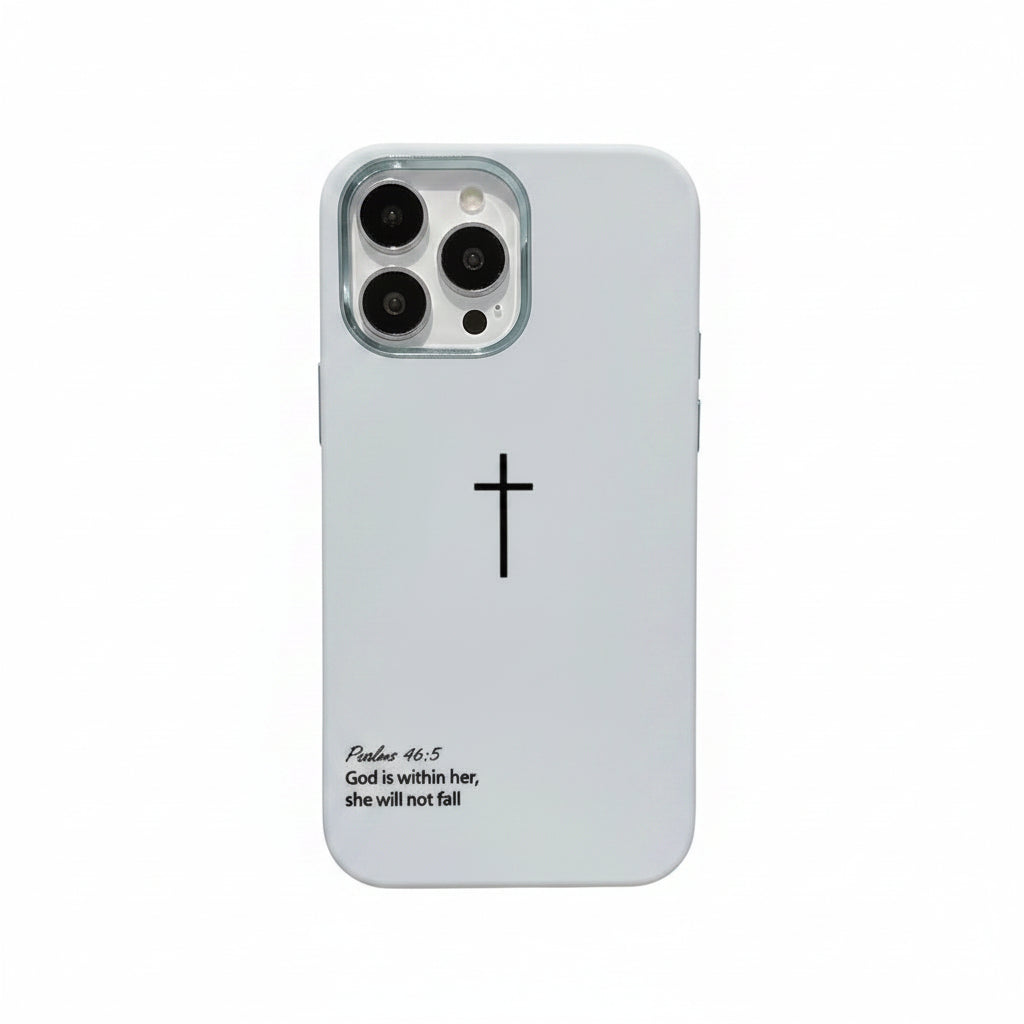 Psalms 46:5 Cross iPhone Case