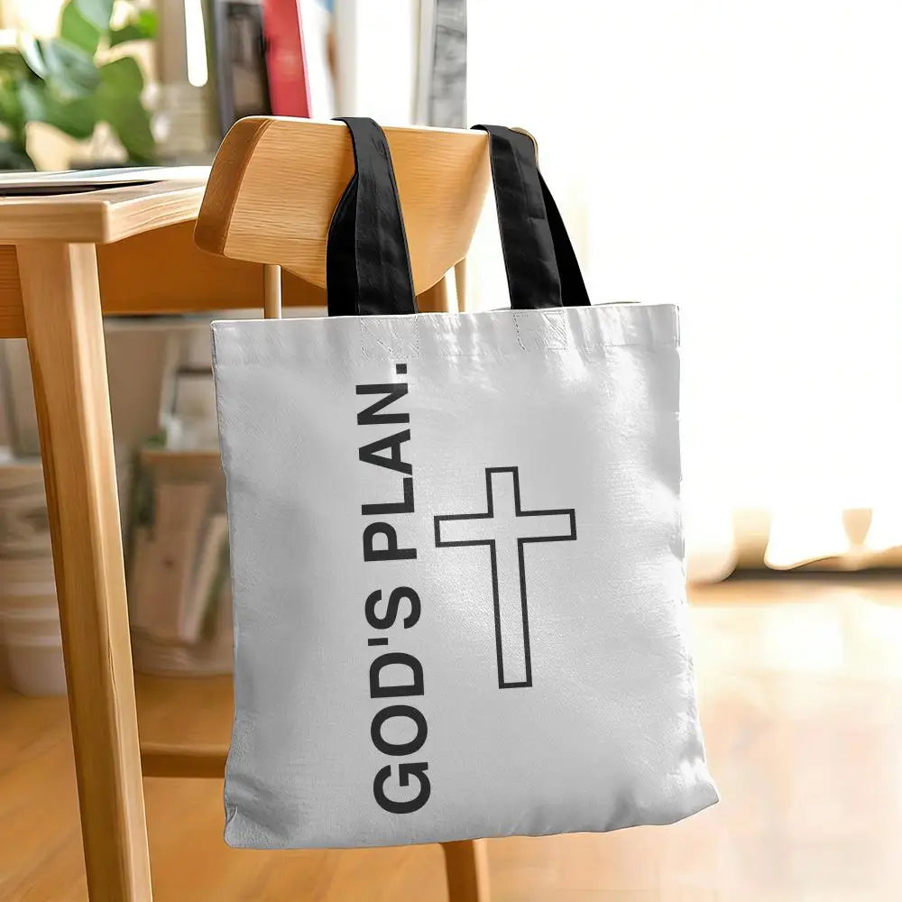 GOD'S PLAN Canvas Tote Bag Collection