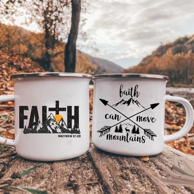 Faith Can Move Mountains Camping Mug Collection