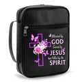 Pink Floral Cross Bible Case