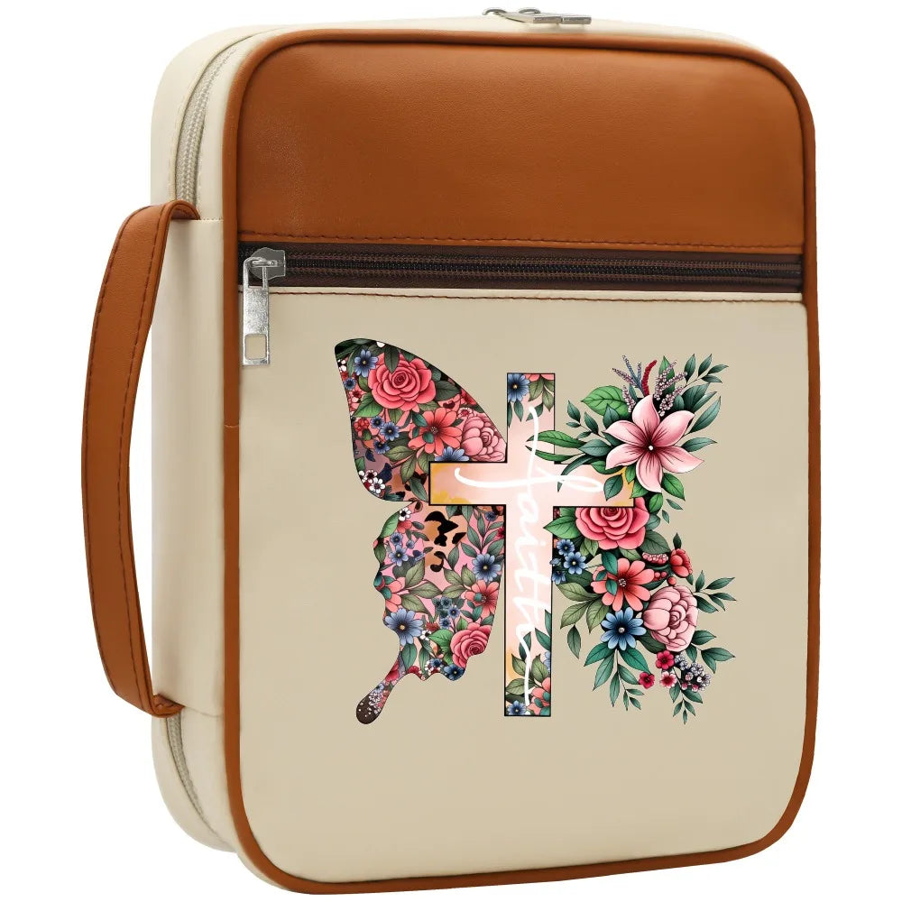 Floral Butterfly Bible Case