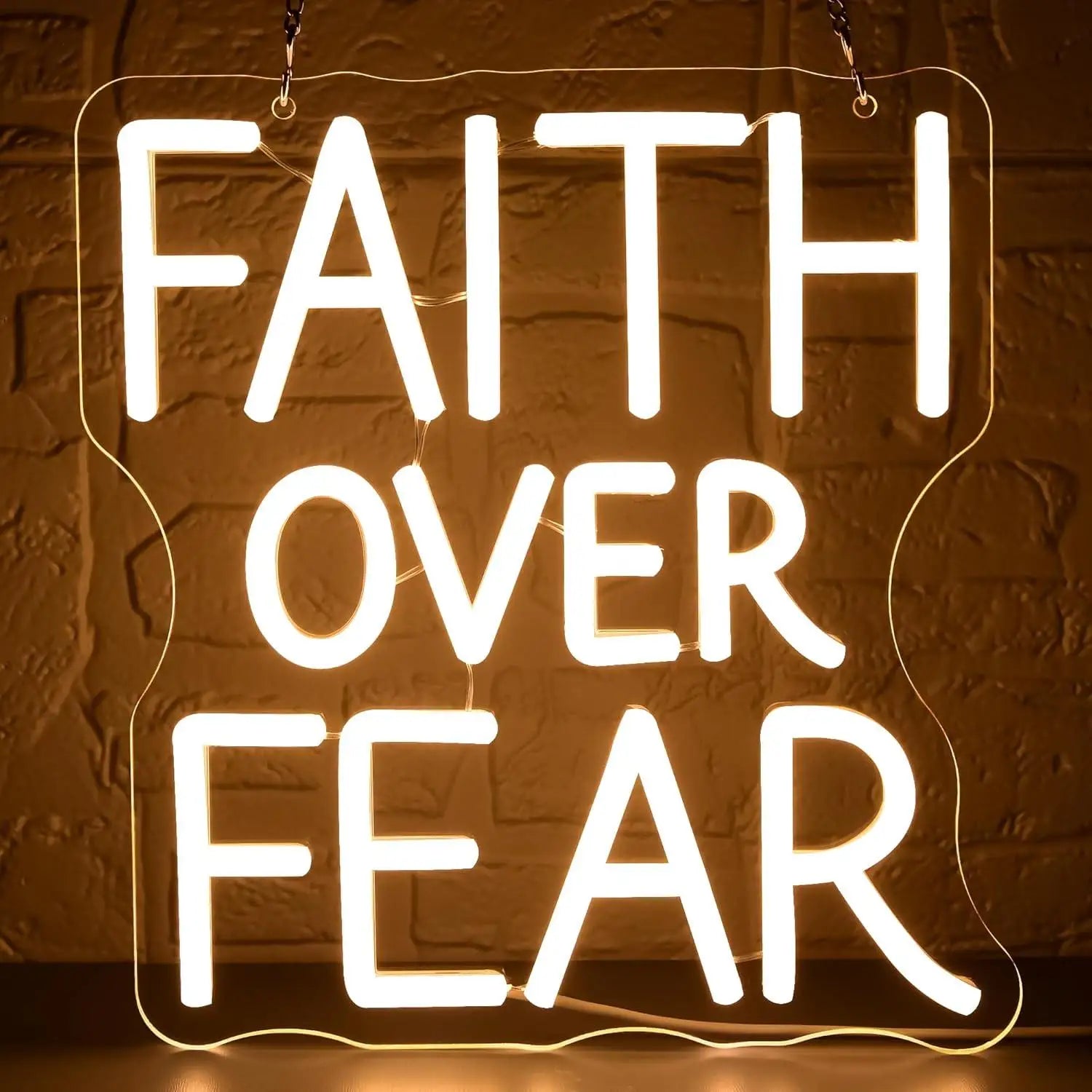 Faith Over Fear LED Neon Sign