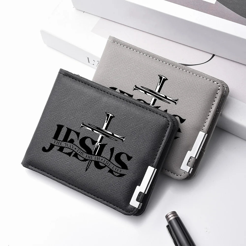 JESUS Leather Billfold Wallet