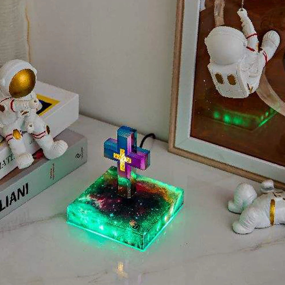 Anti-Gravity Levitating Cross LED Lamp