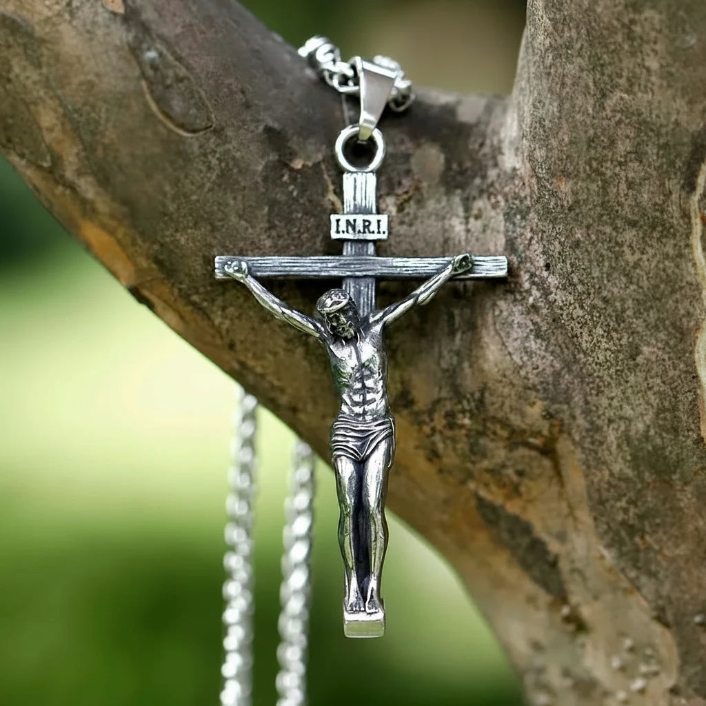 INRI Jesus Crucifix Necklace
