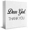Dear God, Thank You  Wooden Plaque