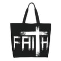 Faith Cross Canvas Tote Bag