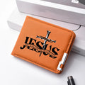 JESUS Leather Billfold Wallet