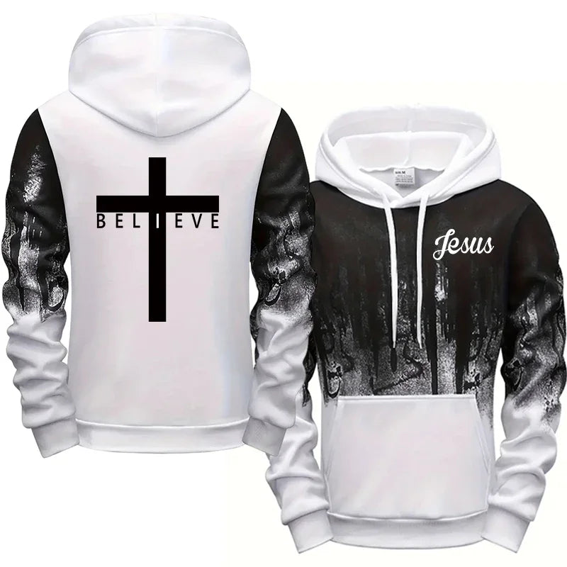 I BELIEVE Cross Hoodie