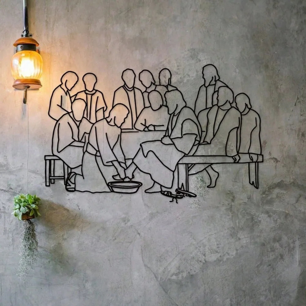 Jesus and Apostles Metal Wall Decor