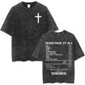 SALVATION Jesus Paid It All Washed T-Shirt