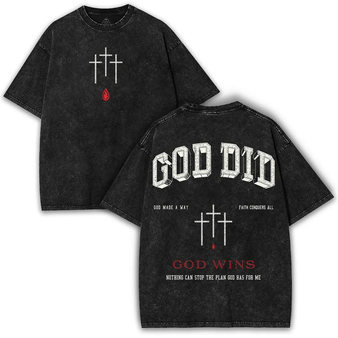 God Did Washed T-Shirt