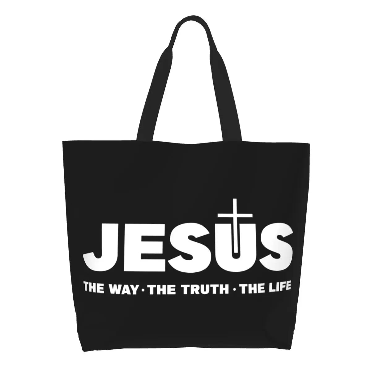 Jesus – The Way, The Truth, The Life Canvas Tote Bag