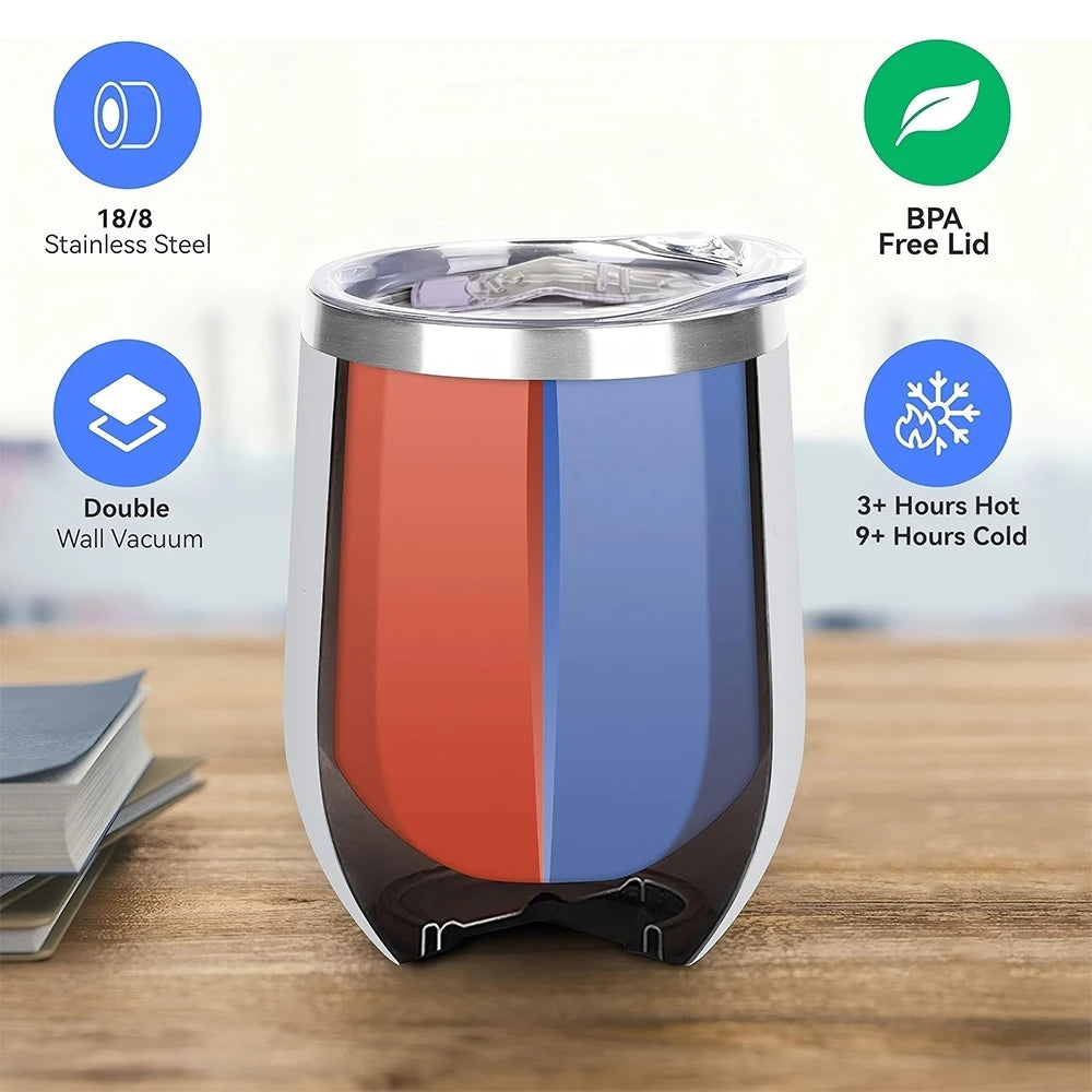 He Will Cover You With His Feathers Insulated Wine Tumbler