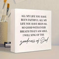 Goodness of God Wooden Plaque