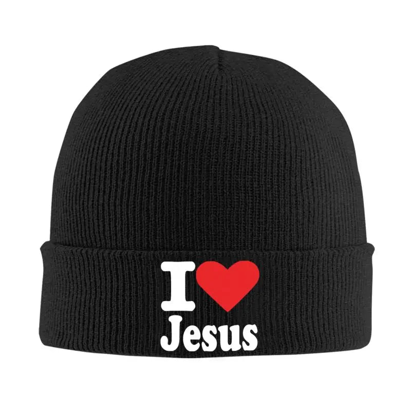 I Love Jesus Knit Beanie