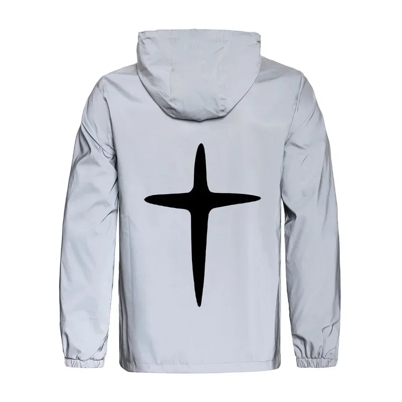Reflective Fashion Cross Windbreaker