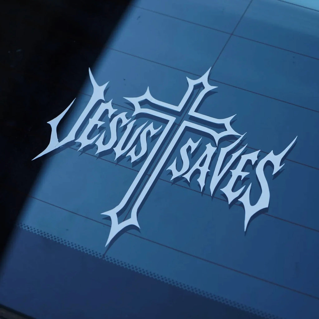 Jesus Saves Car Sticker