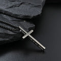 Philippians 4:13 Stainless Steel Cross Necklace