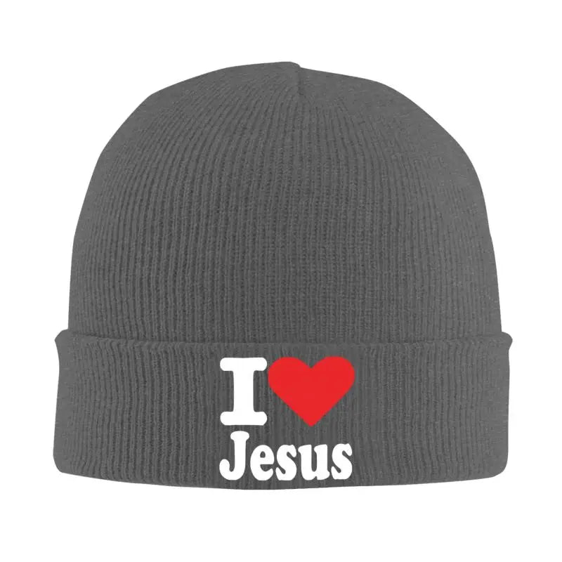 I Love Jesus Knit Beanie