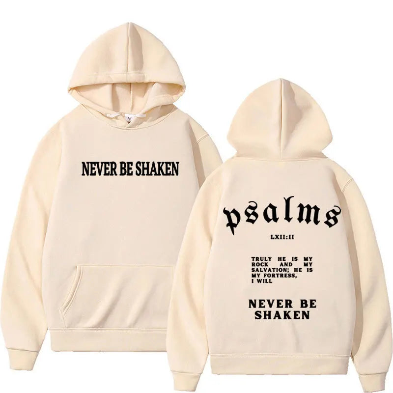 Never Be Shaken Psalms Hoodie Collection