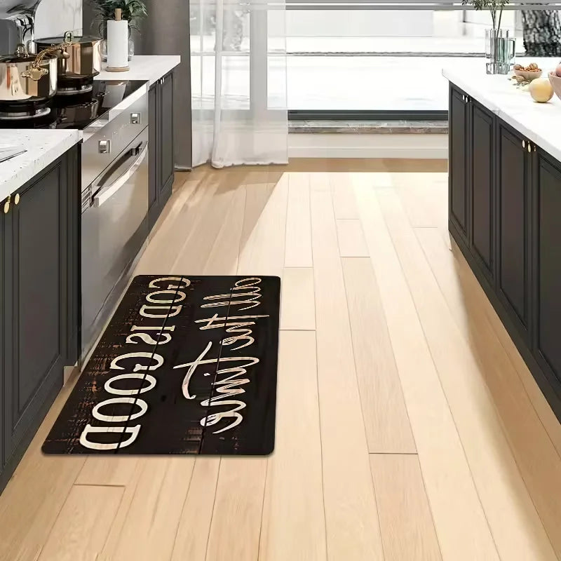 God Is Good All the Time Floor Mat