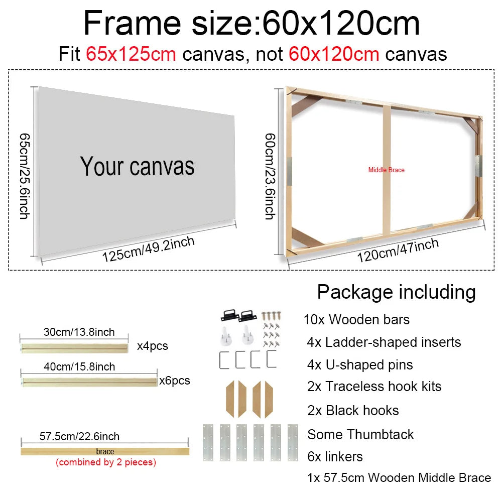 Wood Canvas Stretcher Frame Kit