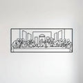Leonardo da Vinci's The Last Supper Metal Wall Art