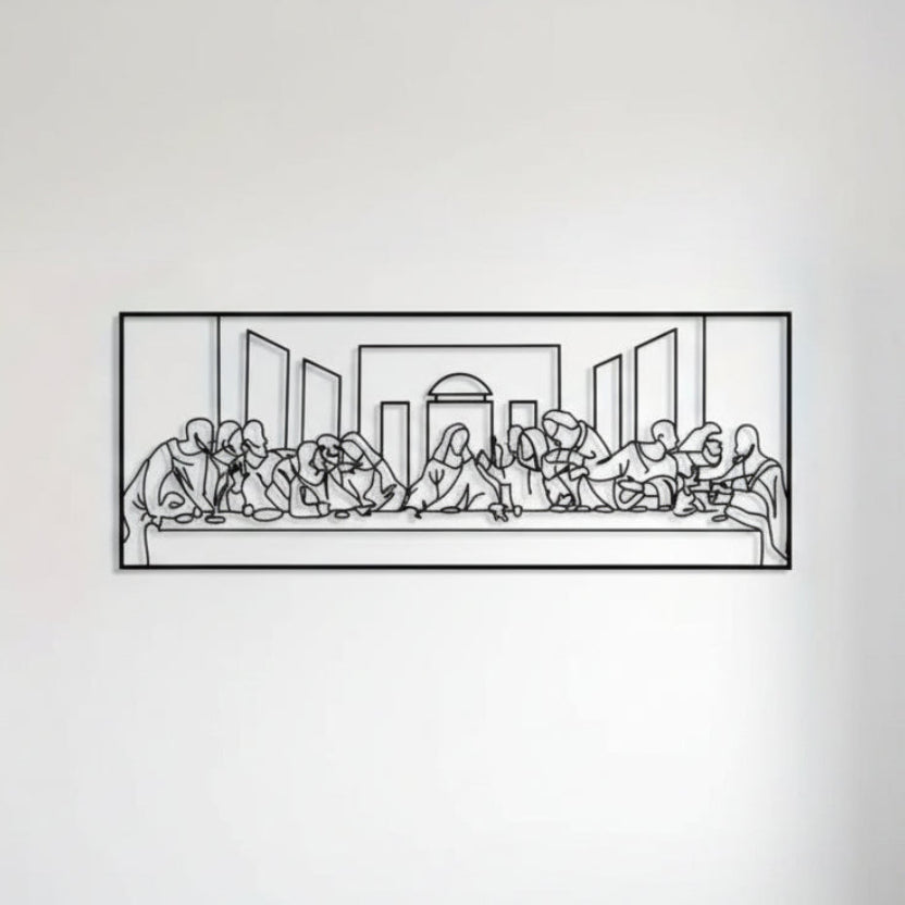 Leonardo da Vinci's The Last Supper Metal Wall Art