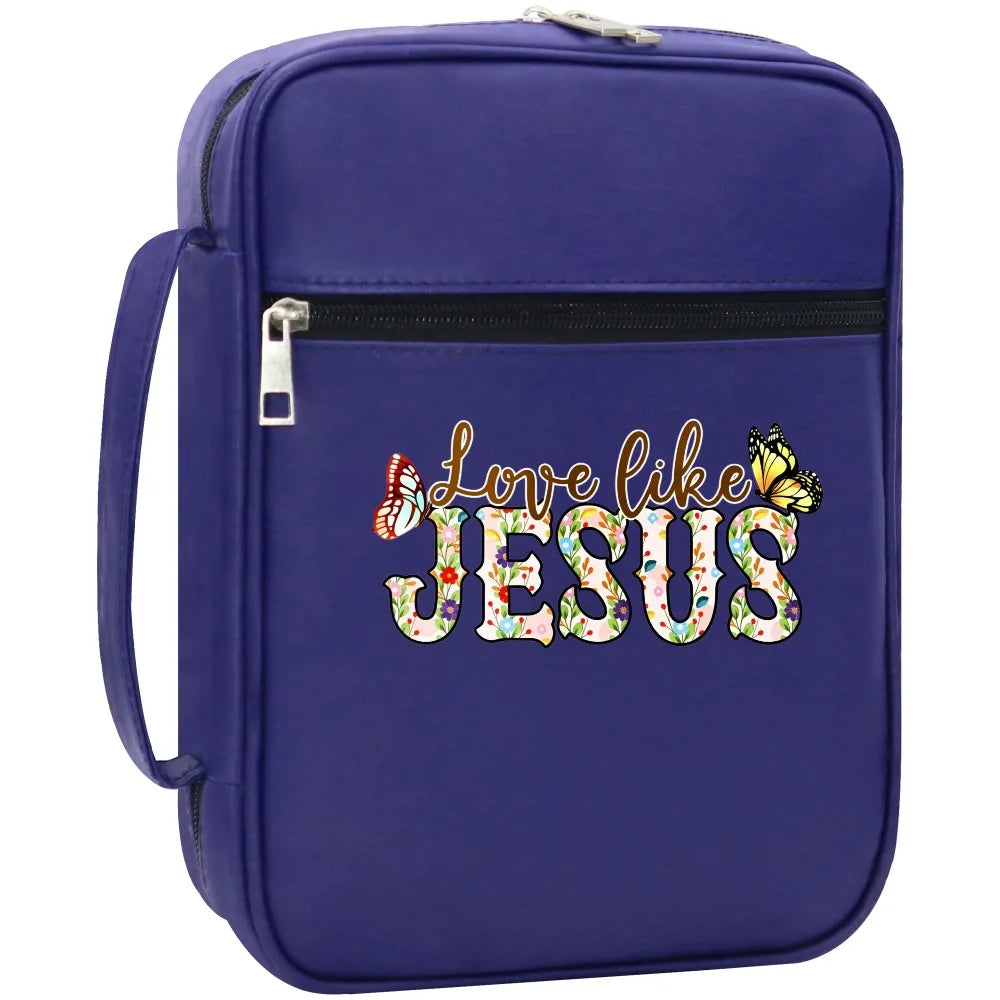 Love Like Jesus Floral Butterfly Bible Case